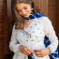 DHANU WHITE CHANDERI SUIT SET