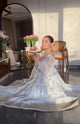 RUKSAR'S WHITE COLOUR TRENDING ANARKALI SET