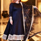 Mahira`s Rayon Cotton Black Suit Set