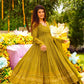 METHI YELLOW NIGHT STAR EMBROIDERED GEORGETTE SUIT SET TD-120