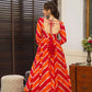 ORANGE LEHERIYA SUIT SET