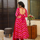 PINK LEHERIYA ORGANZA SUIT SET
