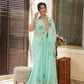 LILITH BLUE HANDPAINTED SAREE