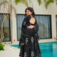 Zarana's Mystic Black Pure Cotton Suit Set