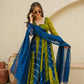 RADHIKA BLUE & GREEN LEHERIYA SET