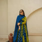 RADHIKA BLUE & GREEN LEHERIYA SET