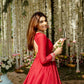 RIMI'S RED COLOUR TRENDING ANARKALI SET