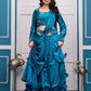 Heavy Traditional Crop Top Lengha With Peplon With  Six Color