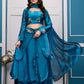 Heavy Traditional Crop Top Lengha With Peplon With  Six Color