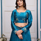 Heavy Traditional Crop Top Lengha With Peplon With  Six Color