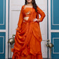 Heavy Traditional Crop Top Lengha With Peplon With  Six Color