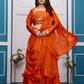 Heavy Traditional Crop Top Lengha With Peplon With  Six Color
