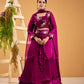 Heavy Traditional Crop Top Lengha With Peplon With  Six Color