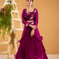 Heavy Traditional Crop Top Lengha With Peplon With  Six Color