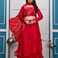 Heavy Traditional Crop Top Lengha With Peplon With  Six Color