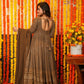 CHOCLATE STAR EMBROIDERED GEORGETTE SUIT SET TD-120