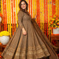 CHOCLATE STAR EMBROIDERED GEORGETTE SUIT SET TD-120