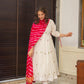 TANIYA'S WHITE PREMIUM QUALITY SUIT SET