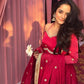 Red Colour Traditional Anarkali Suit