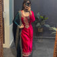 Rajwadi Royal Rich Pink Glamour nine thousand Velvet Suit Set
