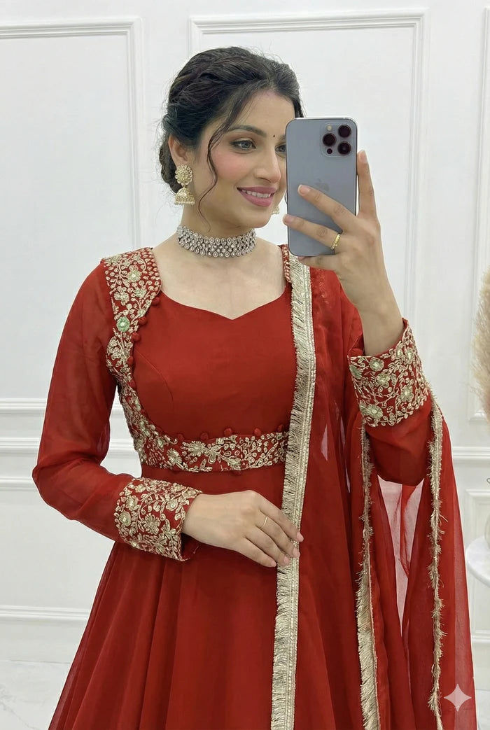 Traditional Maxi Anarkali Suit