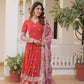 KAVITA' DESIGNER READYMADE GOWN td-131 RED