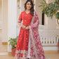 KAVITA' DESIGNER READYMADE GOWN td-131 RED