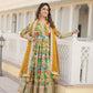 MALTI COLOUR READYMADE GOWN WITH DUPATTA SET-TD-129-MALTI GREEN