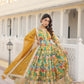 MALTI COLOUR READYMADE GOWN WITH DUPATTA SET-TD-129-MALTI GREEN