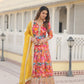 MALTI COLOUR READYMADE GOWN WITH DUPATTA SET-TD-129-MALTI RED
