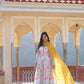 Malti Colour READYMADE GOWN WITH DUPATTA SET