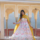 Malti Colour READYMADE GOWN WITH DUPATTA SET