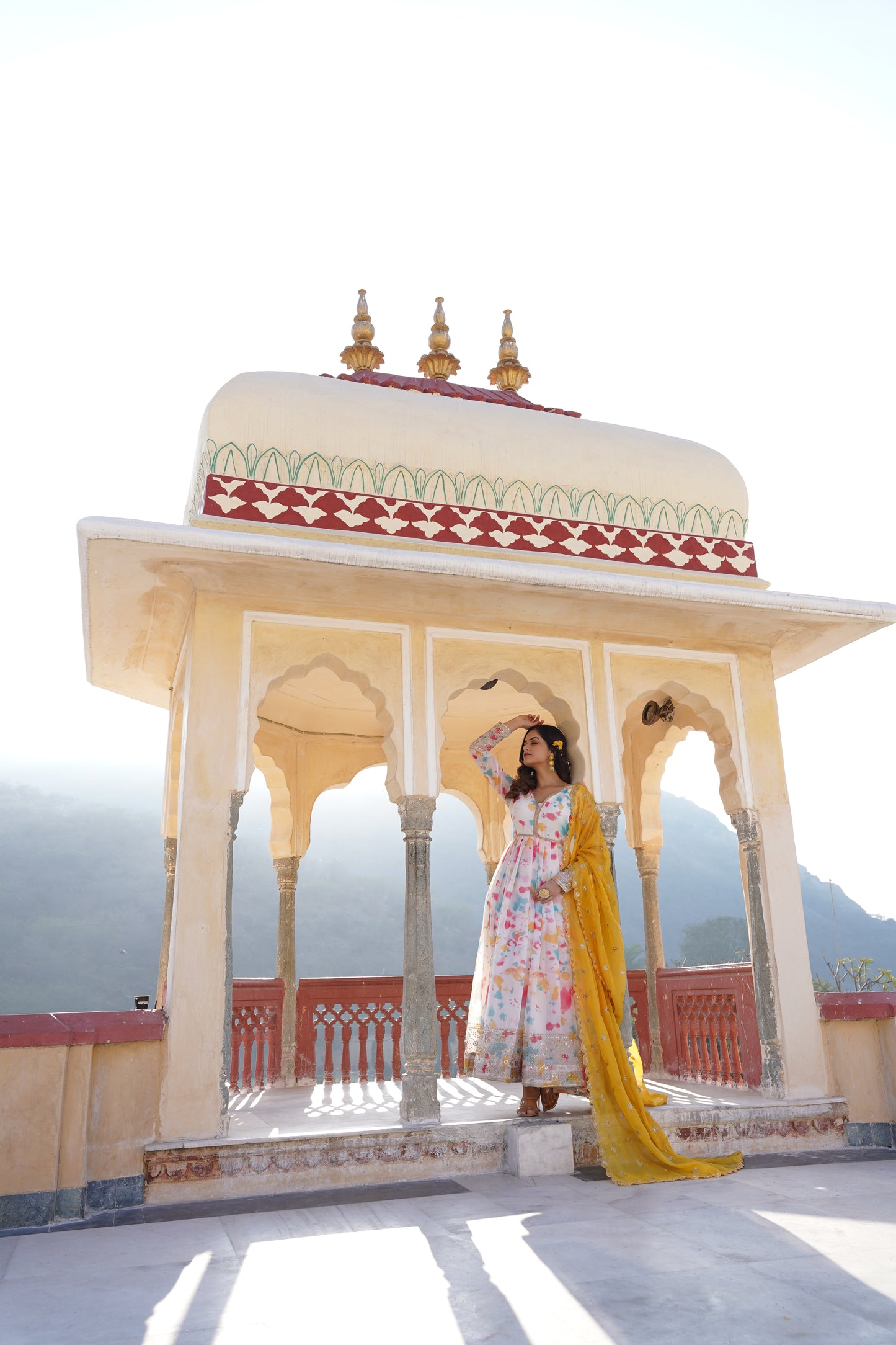Malti Colour READYMADE GOWN WITH DUPATTA SET