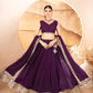 Katalina's Wine Coloured Party Wear Lehenga Choli
