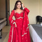 Radhika Red Colour Trending Suit Set