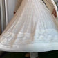 KINJU'S WHITE COLOURED ANARKALI SUIT SET.