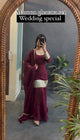 Kaira's Off Maroon Designer Readymade Gown Suit Set .