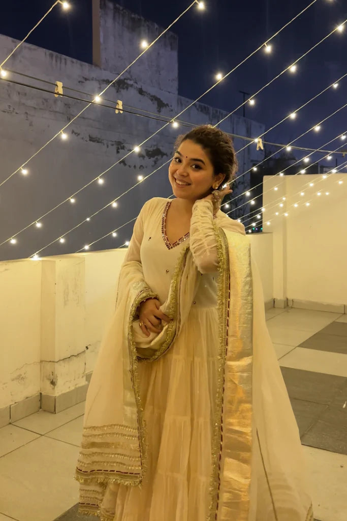 Rozi Anarkali Premium Suit Set