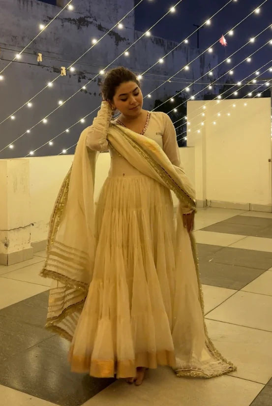 Rozi Anarkali Premium Suit Set