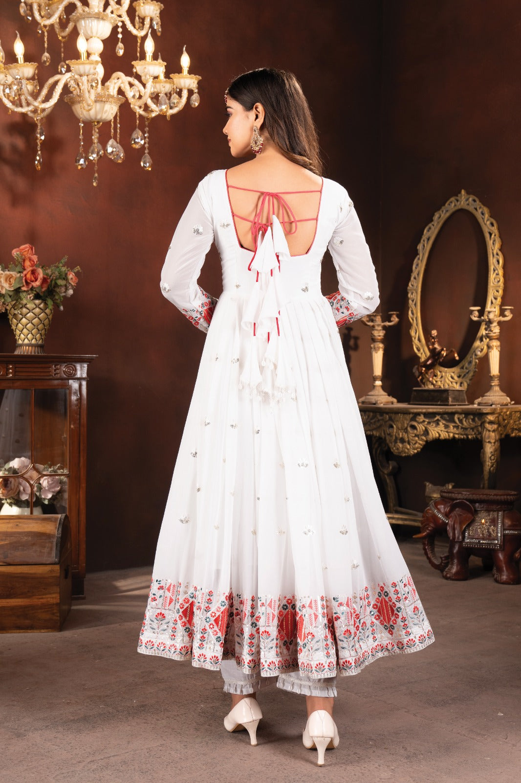 New Trendy Traditional Multi-Color Anarkali Suit Set