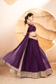 Katalina's Wine Coloured Party Wear Lehenga Choli