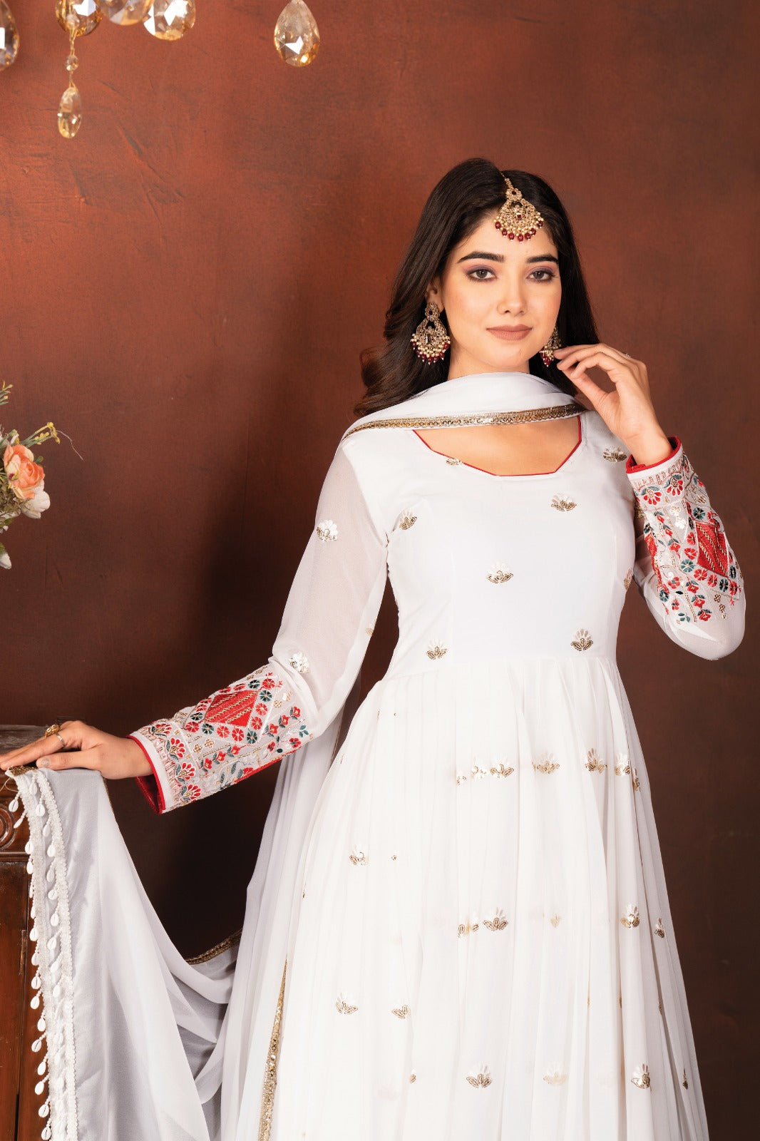 New Trendy Traditional Multi-Color Anarkali Suit Set