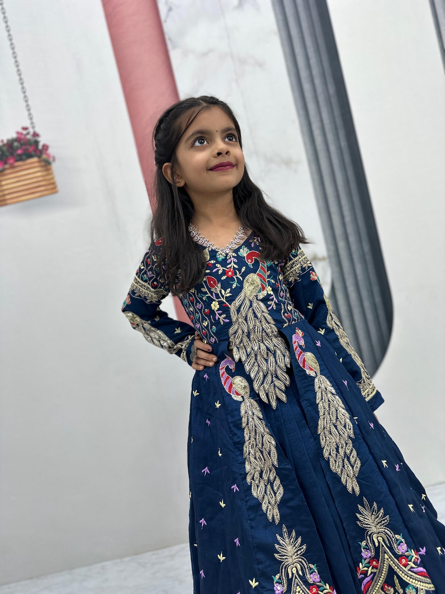 Kids Heavy Traditional Crop Top with Shrug