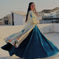 Traditional Crop Top Shrug with  Lengha Set