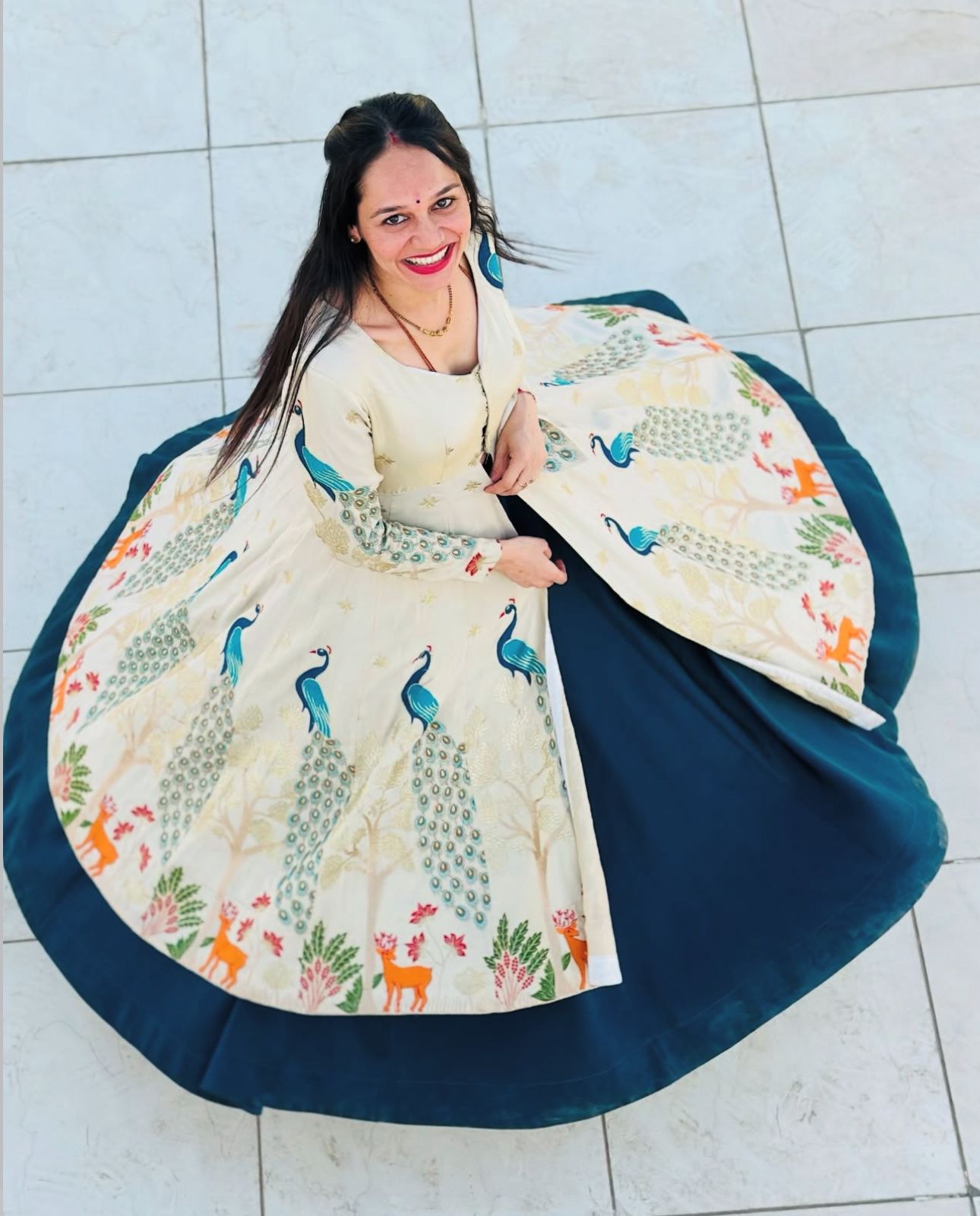 Traditional Crop Top Shrug with  Lengha Set