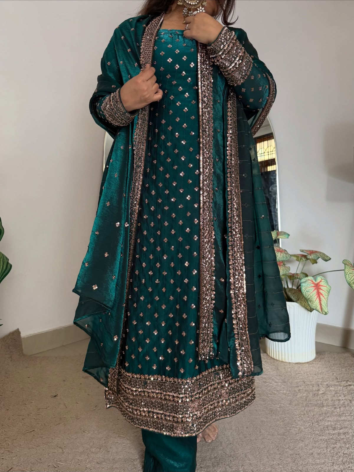 Sameera Hand Embroiderd Suit Set