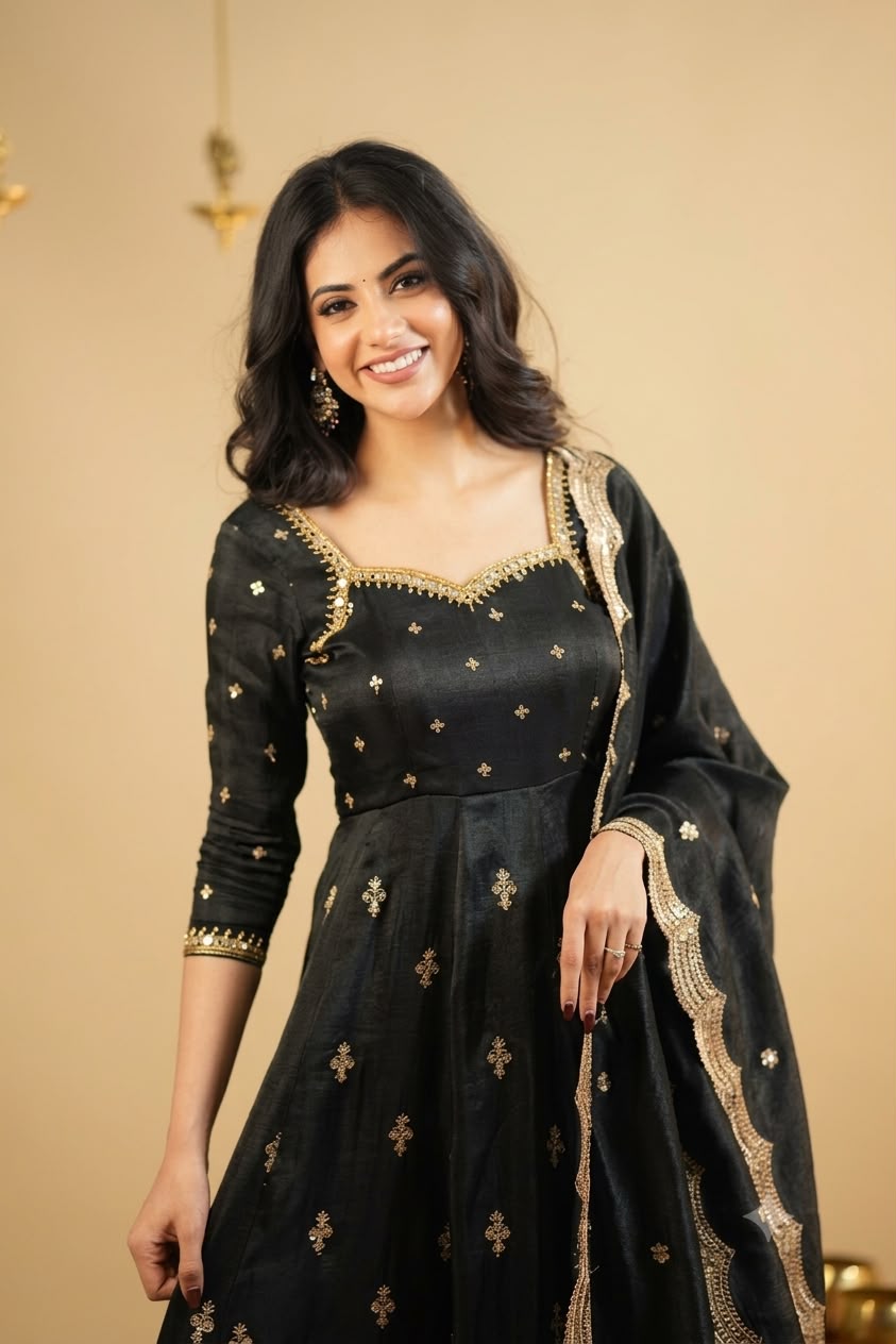 Saakshi cosmo Slit Anarkali Premium Suit Set
