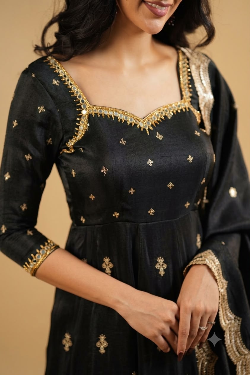Saakshi cosmo Slit Anarkali Premium Suit Set
