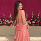 Peach Colour Traditional Anarkali Suit