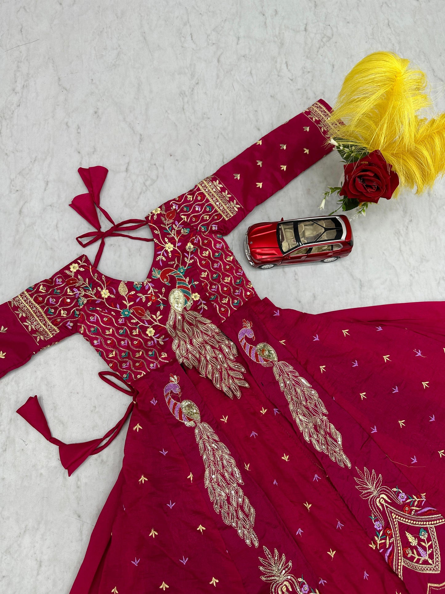 Kids Heavy Traditional Crop Top with Shrug